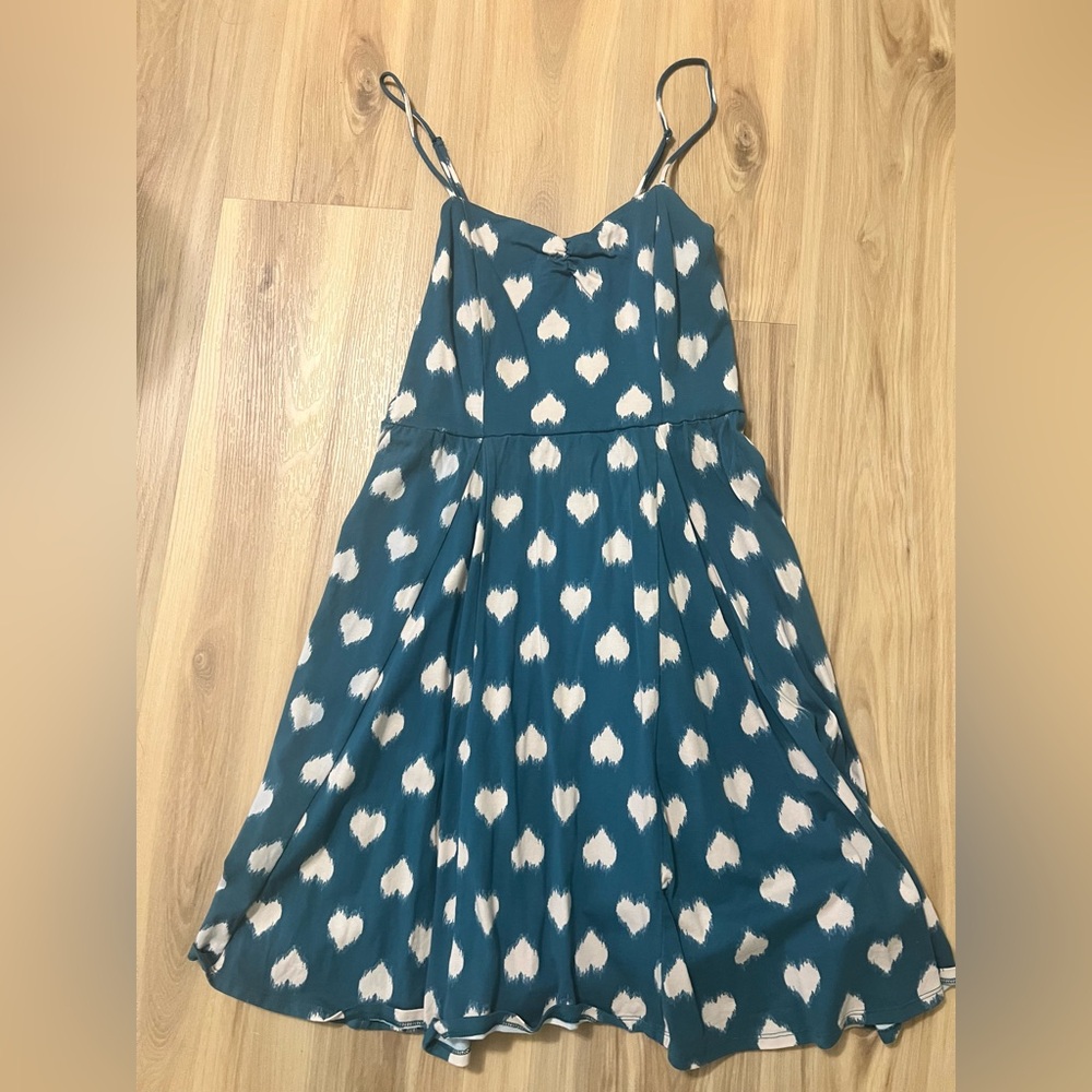 Teal heart dress